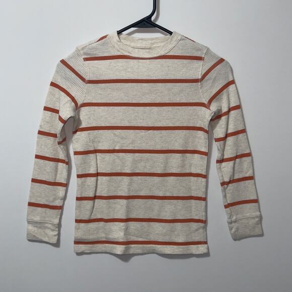 Urban Pipeline Long Sleeve Gray & Orange Striped Shirt boys Size Small - Picture 1 of 6